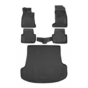 Kia Stinger 3D Floor-Trunk Mats - Omac - SD KIT - Black - 2018-2023 Kia Stinger 3D Floor-Trunk Mats - Omac - SD KIT - Black - 2018-2023